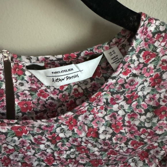 & Other Stories Floral Print Blouse with Frill Detail - Picture 5 of 5